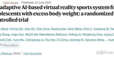 AI+VR运动系统让超重青少年减重4.28kg，还能显著提升认知功能！