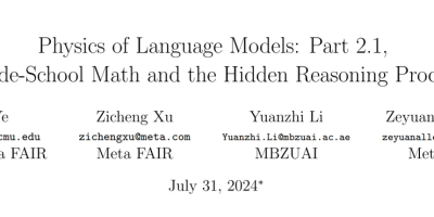 ICML 2024演讲爆火！Meta朱泽园揭秘大模型内心世界：不同于人类的2级推理