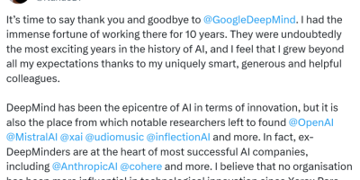 DeepMind又损大将，AI总监Nando de Freitas离职，曾领导开发Gato、Genie