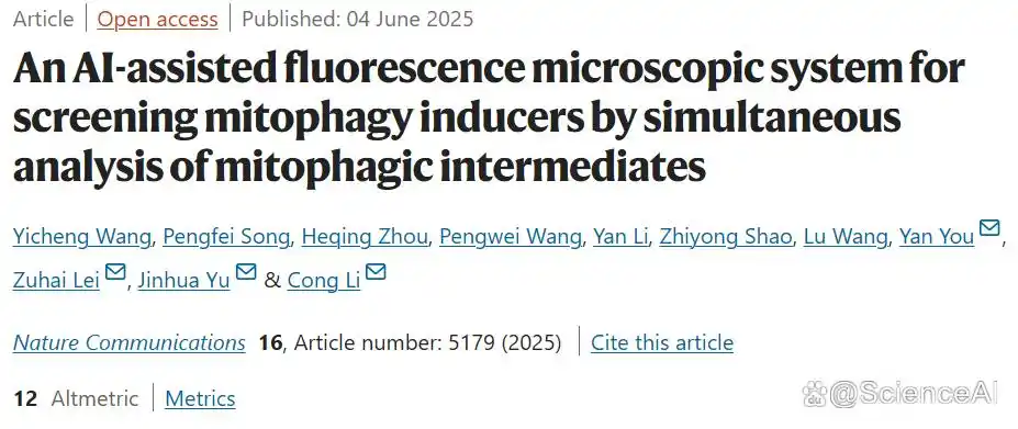 复旦团队让线粒体自噬「可视化」AI-FM揪出抗阿尔茨海默病潜力药_复旦团队让线粒体自噬「可视化」AI-FM揪出抗阿尔茨海默病潜力药_